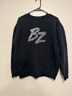 Black 'BZ' Bailey Zimmerman Graphic Crewneck Sweater